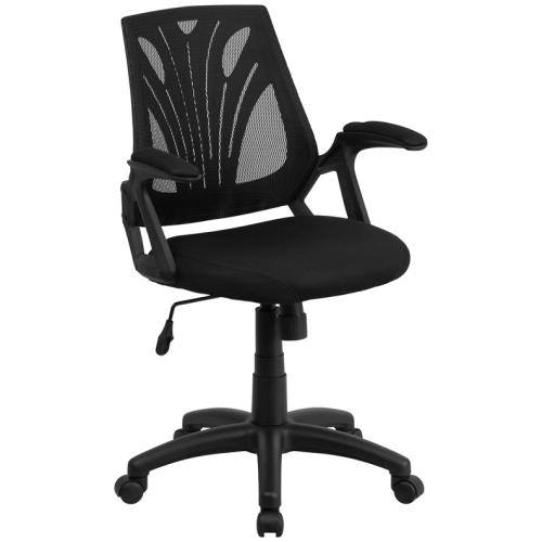 Flash Furniture Mid-Back Black Mesh Chair w/ Mesh Seat