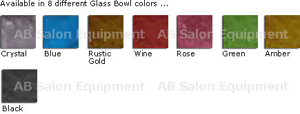 La Fleur Bench Glass Basin Colors