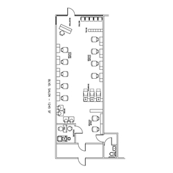 Beauty Salon Floor Plan Design Layout - 1245 Square Foot