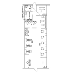 Beauty Salon Floor Plan Design Layout - 1400 Square Foot