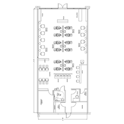 Beauty Salon Floor Plan Design Layout - 1933 Square Foot