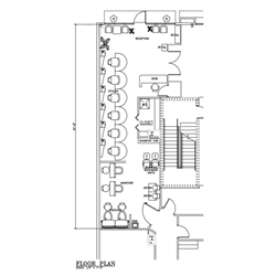 Beauty Salon Floor Plan Design Layout - 870 Square Foot