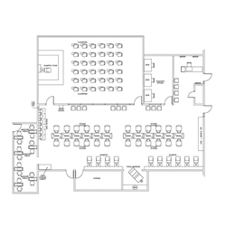 Technical School Floor Plan Design Layout - 4040 Square Foot