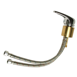 Jeffco 532-BVD Metal Single Handle Low Profile Faucet for Cast Iron Shampoo Bowls
