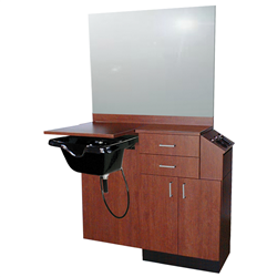 Collins QSE 5515-48 39 Hi Deluxe Wet Booth Unit w/ Two Drawers