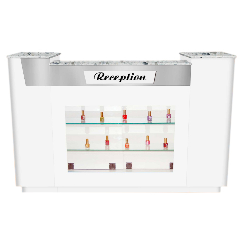Ayc Sonoma Reception Desk With Glass Display Online Sale And