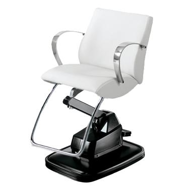 White discount styling chair